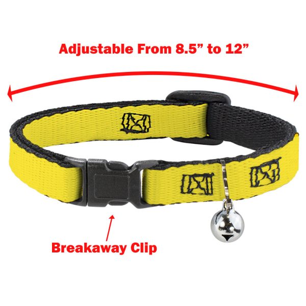 Breakaway Cat Collar with Bell - Invader Zim Close-Up Poses Reds Supply - Image 3