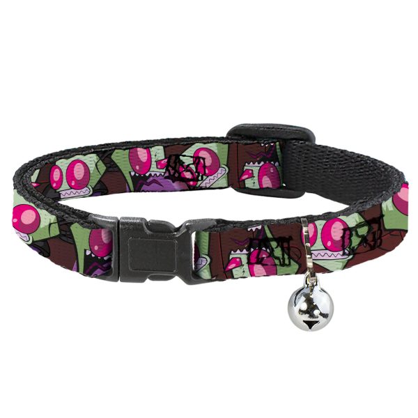 Breakaway Cat Collar with Bell - Invader Zim Close-Up Poses Reds Supply