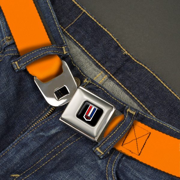 Camaro Badge Full Color -  Seatbelt Belt - Orange Webbing Discount - Image 2