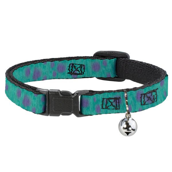Cat Collar Breakaway - Monsters Inc. Sulley Bounding Spots Blue Purple For Cheap